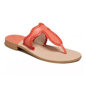 Jack Rogers Coral Jackie Leather Sandal - Women 7